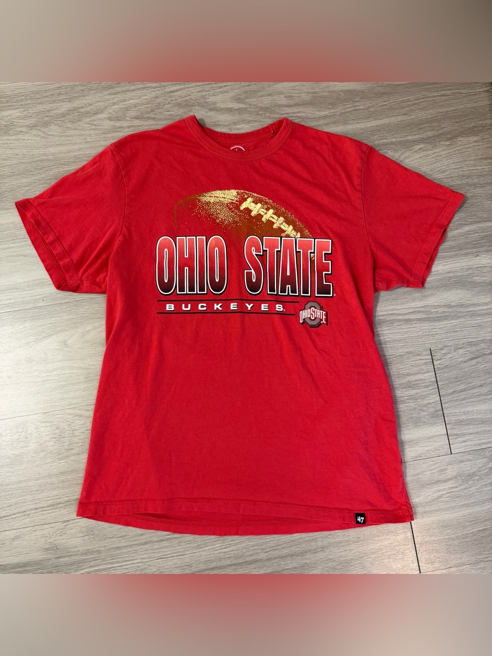 ā47 Ohio Stateā Buckeyes Football Graphic T-Shirt | Men's Large